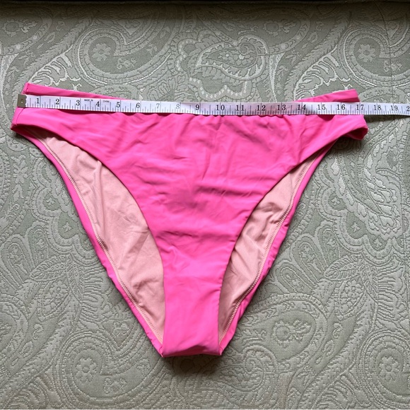 NWT J. Crew High-Rise Cheeky Bikini Bottom Size XL Tea Rose - Picture 4 of 7